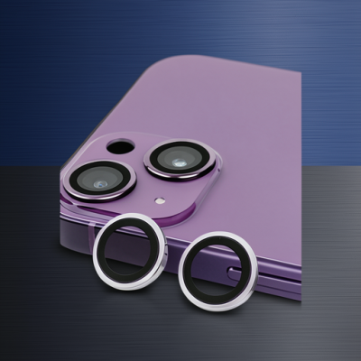 Apple İphone 14 Plus Raze Metal Kamera Lens - Mor