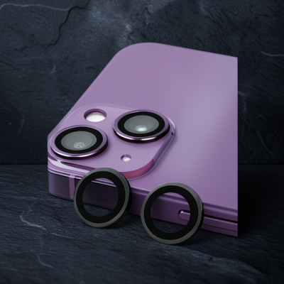 Apple İphone 14 Plus Raze Metal Kamera Lens - Siyah