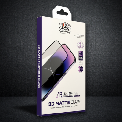 Apple İphone 14 Pro Bilvis 3d Mat Cam Ekran Koruyucu