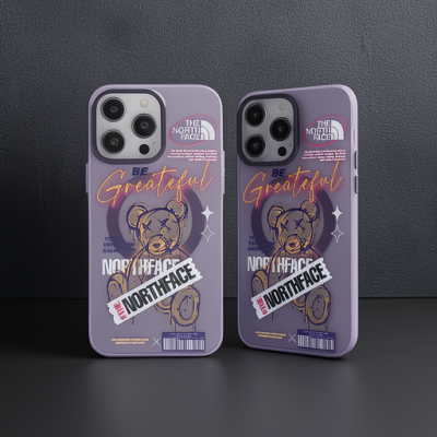 Apple İphone 14 Pro Kılıf Apollo Magneticsafe Desenli Kapak - Apollo Mor - 2