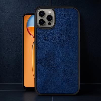 Apple İphone 14 Pro Kılıf Aras Deri Kapak - Lacivert