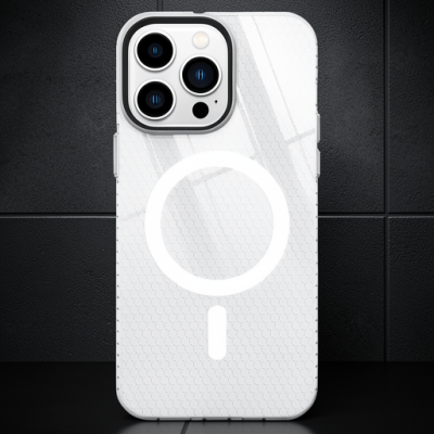 Apple İphone 14 Pro Kılıf Beta Magneticsafe Silikon - Şeffaf