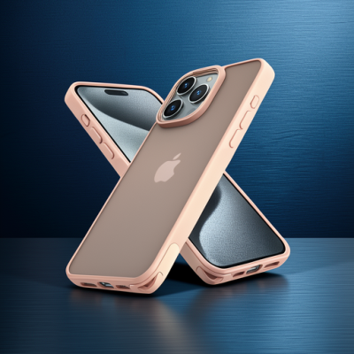 Apple İphone 14 Pro Kılıf Elegant Kapak - Pudra