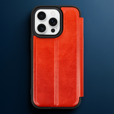 Apple İphone 14 Pro Kılıf Flip Cover - Kırmızı