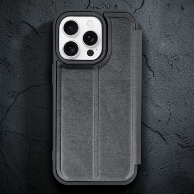 Apple İphone 14 Pro Kılıf Flip Cover - Siyah
