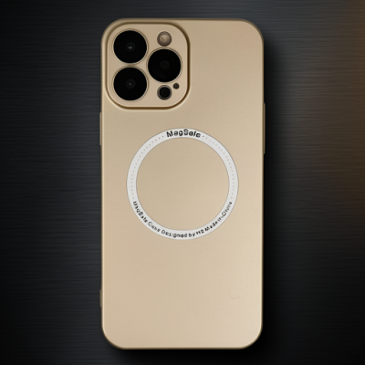 Apple İphone 14 Pro Kılıf Jack Magneticsafe Lens Silikon - Gold