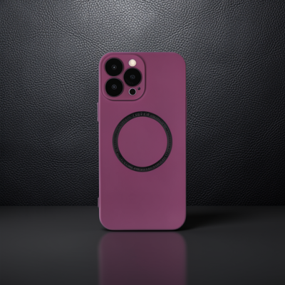 Apple İphone 14 Pro Kılıf Jack Magneticsafe Lens Silikon - Mürdüm