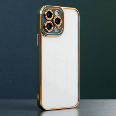 Apple İphone 14 Pro Kılıf Liva Lens Silikon - Yeşil