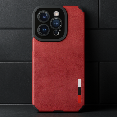 Apple İphone 14 Pro Kılıf Loop Deri Silikon - Kırmızı