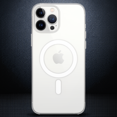 Apple İphone 14 Pro Kılıf Magneticsafe Şeffaf Silikon - Şeffaf