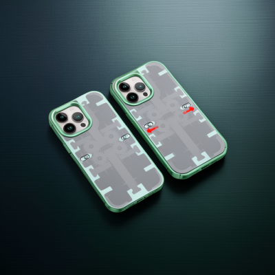 Apple İphone 14 Pro Kılıf Mekanik Bumper Kapak - Yeşil