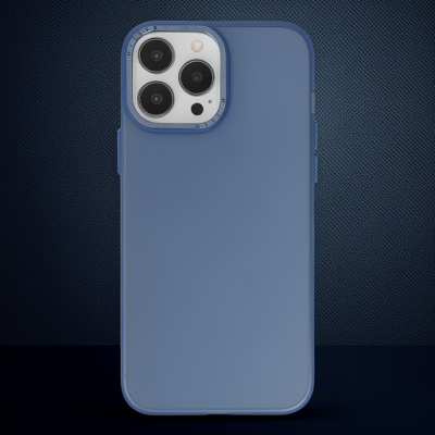 Apple İphone 14 Pro Kılıf Modos Metal Kapak - Lacivert
