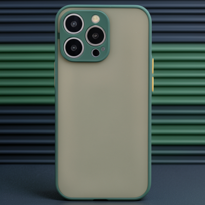 Apple İphone 14 Pro Kılıf Montreal Silikon Kapak - Yeşil