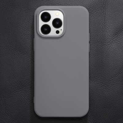 Apple İphone 14 Pro Kılıf Nano İçi Kadife Silikon - Gri