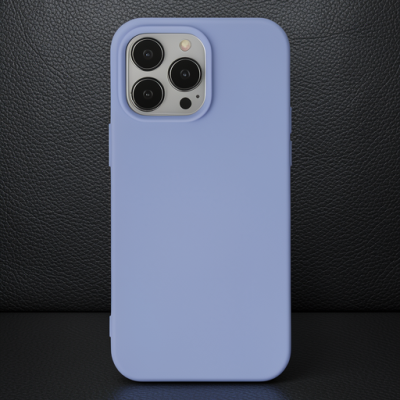 Apple İphone 14 Pro Kılıf Nano İçi Kadife Silikon - Lila