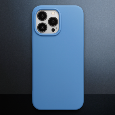 Apple İphone 14 Pro Kılıf Nano İçi Kadife Silikon - Mavi