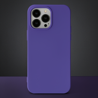 Apple İphone 14 Pro Kılıf Nano İçi Kadife Silikon - Mor