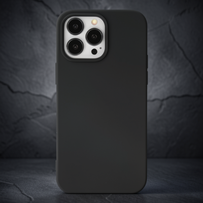 Apple İphone 14 Pro Kılıf Nano İçi Kadife Silikon - Siyah