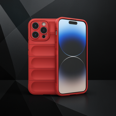 Apple İphone 14 Pro Kılıf Optimum Silikon - Kırmızı