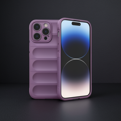Apple İphone 14 Pro Kılıf Optimum Silikon - Mor