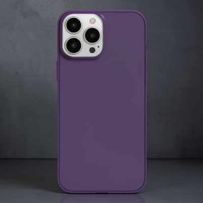 Apple İphone 14 Pro Kılıf Pc Sert Şeffaf Kapak - Mor