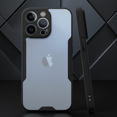 Apple İphone 14 Pro Kılıf Platin Silikon - Siyah