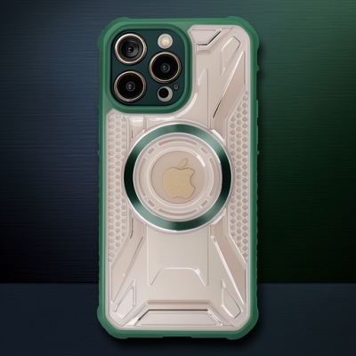 Apple İphone 14 Pro Kılıf Prag Magneticsafe Kapak - Koyu Yeşil