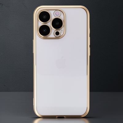 Apple İphone 14 Pro Kılıf Razer Lensli Silikon - Gold