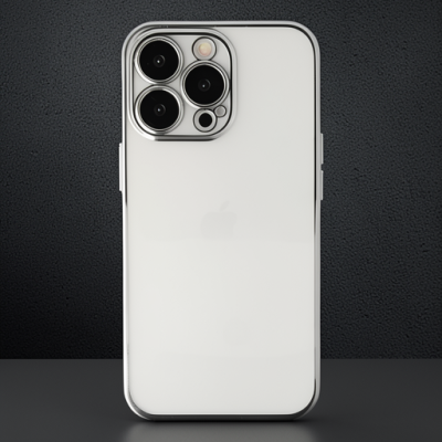 Apple İphone 14 Pro Kılıf Razer Lensli Silikon - Gümüş