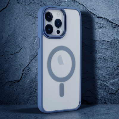 Apple İphone 14 Pro Kılıf Room Magneticsafe Silikon - Sierra Blue