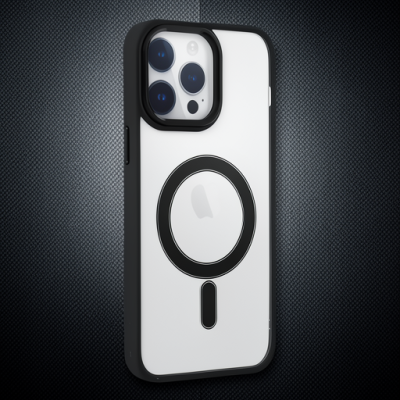 Apple İphone 14 Pro Kılıf Room Magneticsafe Silikon - Siyah