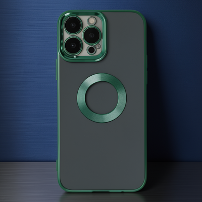 Apple İphone 14 Pro Kılıf Slot Silikon - Köknar Yeşili