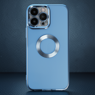 Apple İphone 14 Pro Kılıf Slot Silikon - Sierra Blue