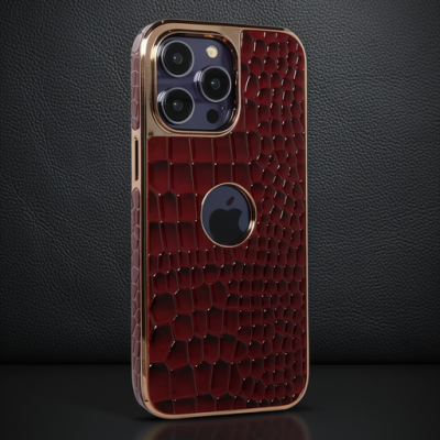 Apple İphone 14 Pro Kılıf Snake Kapak - Bordo