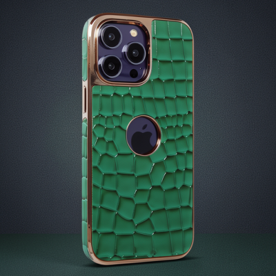 Apple İphone 14 Pro Kılıf Snake Kapak - Koyu Yeşil