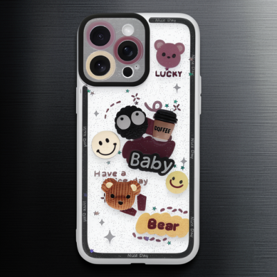 Apple İphone 14 Pro Kılıf Sweet Desenli Silikon Kapak - Sarı