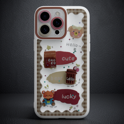 Apple İphone 14 Pro Kılıf Sweet Desenli Silikon Kapak - Şeffaf