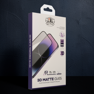 Apple İphone 14 Pro Max Bilvis 3d Mat Cam Ekran Koruyucu