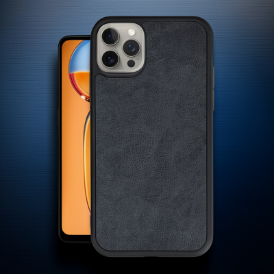 Apple İphone 14 Pro Max Kılıf Aras Deri Kapak - Siyah