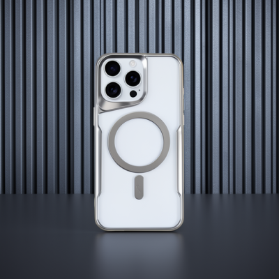 Apple İphone 14 Pro Max Kılıf Boyi Magsafe Silikon Kapak - Gümüş