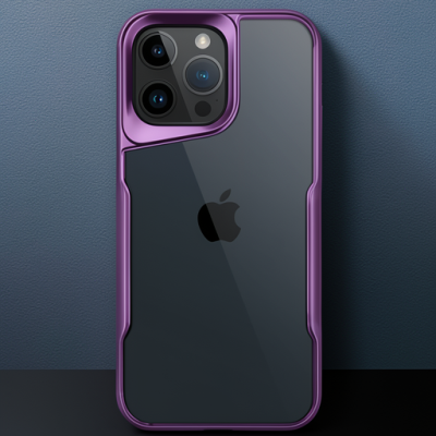 Apple İphone 14 Pro Max Kılıf Boyi Silikon Kapak - Derin Mor