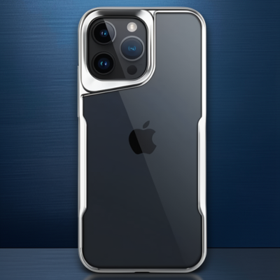 Apple İphone 14 Pro Max Kılıf Boyi Silikon Kapak - Gümüş