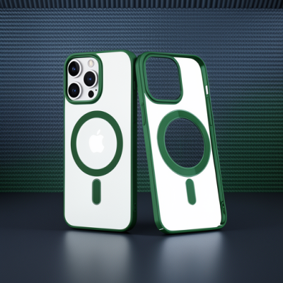 Apple İphone 14 Pro Max Kılıf Element Magneticsafe Sert Kapak - Köknar Yeşili