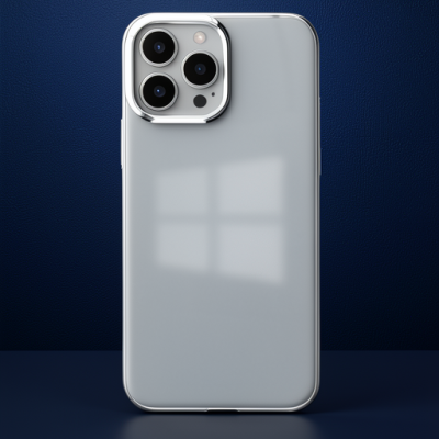 Apple İphone 14 Pro Max Kılıf Element Silikon - Gümüş