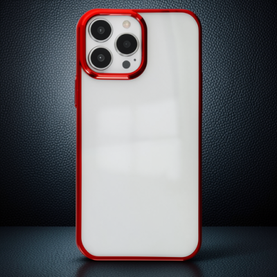 Apple İphone 14 Pro Max Kılıf Element Silikon - Kırmızı