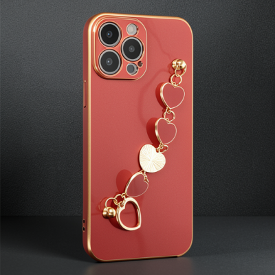 Apple İphone 14 Pro Max Kılıf Esila Silikon - Kırmızı