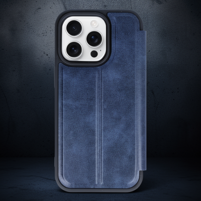 Apple İphone 14 Pro Max Kılıf Flip Cover - Lacivert
