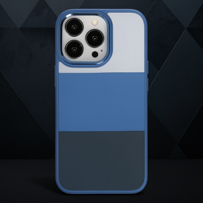 Apple İphone 14 Pro Max Kılıf King Kapak - Açık Mavi-lacivert