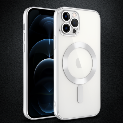 Apple İphone 14 Pro Max Kılıf Kross Magneticsafe Kapak - Gümüş