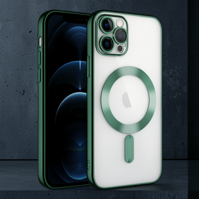 Apple İphone 14 Pro Max Kılıf Kross Magneticsafe Kapak - Koyu Yeşil